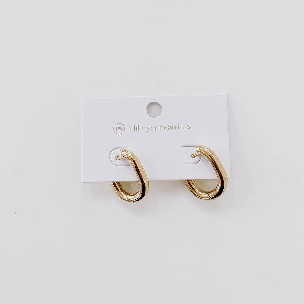 Flirty Fantasy Oval Hoop Earrings - WATERPROOF Wholesale
