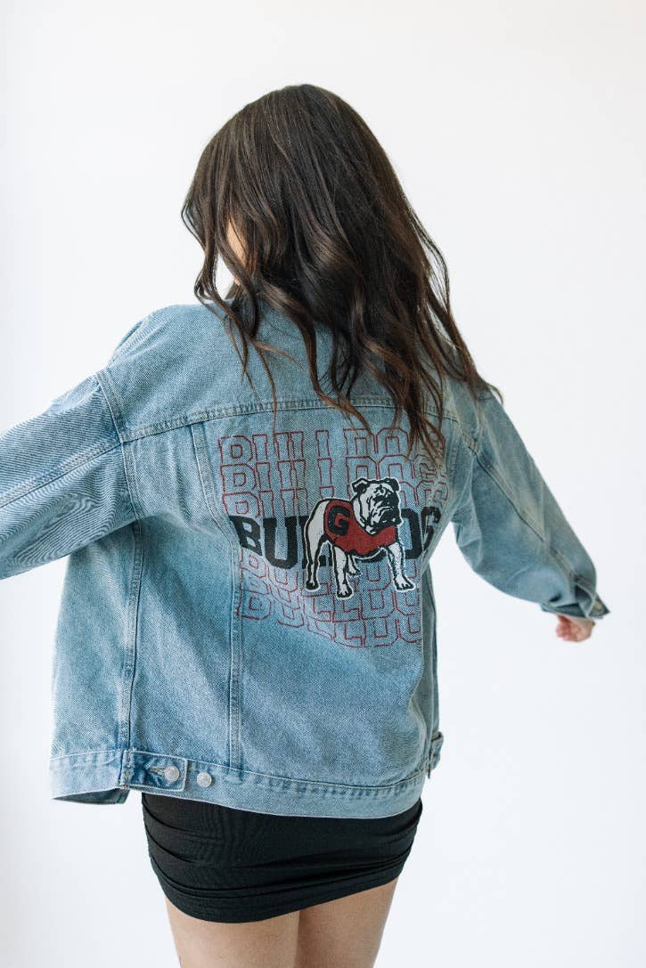*FINAL SALE* Georgia Bulldogs Repeat Denim Jacket