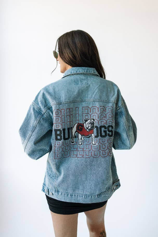*FINAL SALE* Georgia Bulldogs Repeat Denim Jacket