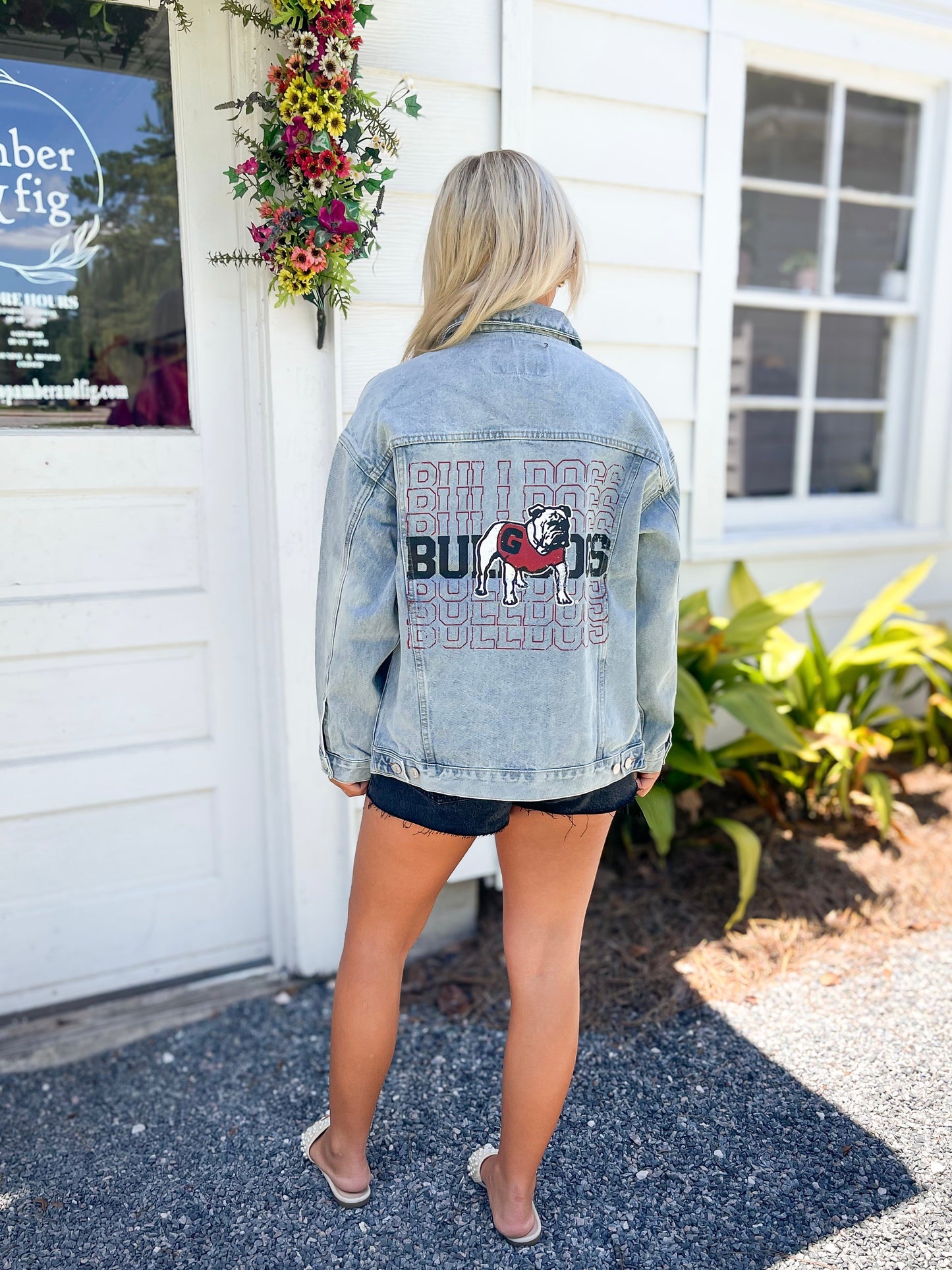 *FINAL SALE* Georgia Bulldogs Repeat Denim Jacket
