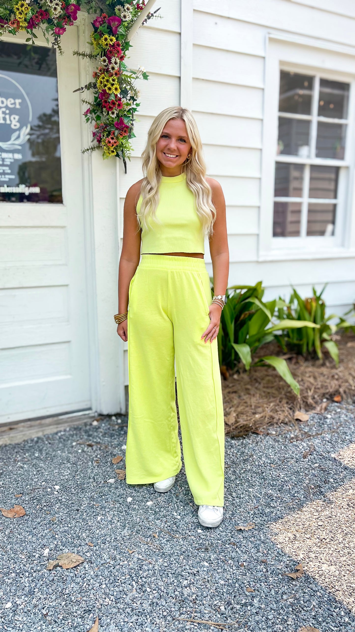 Mineral Wash Halter Neck Crop Tank