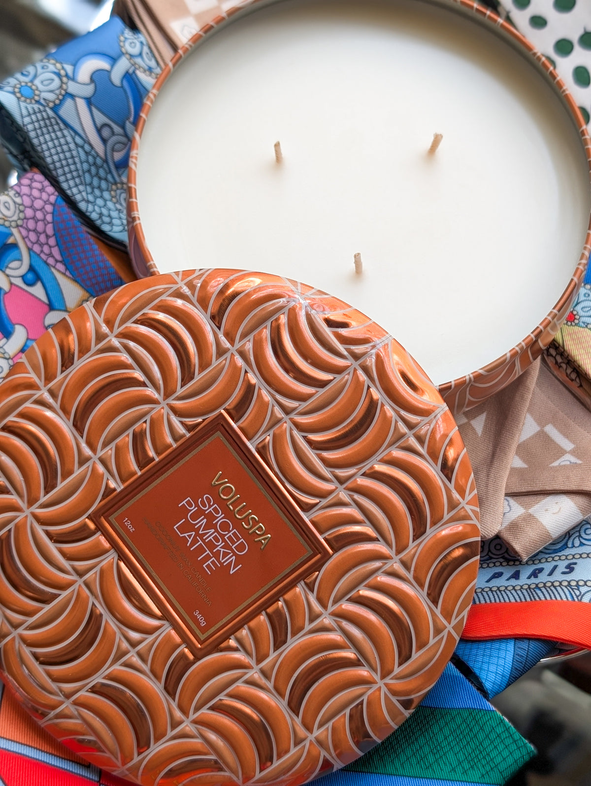 Spiced Pumpkin Latte Capsule 3 Wick Tin