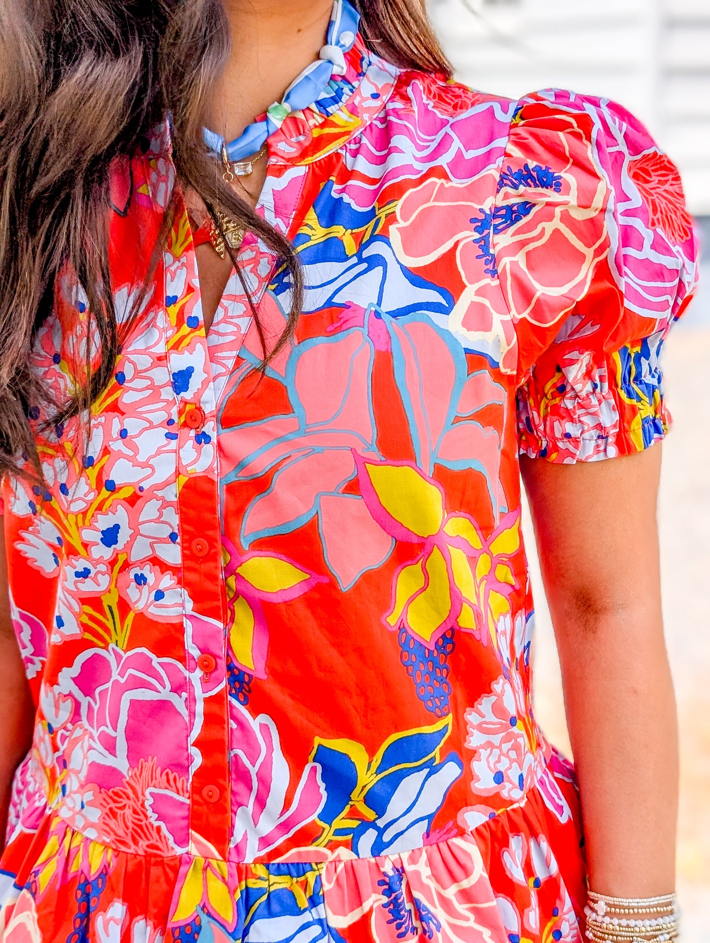 *FINAL SALE*Verny Shift Mini Dress Dercy Floral