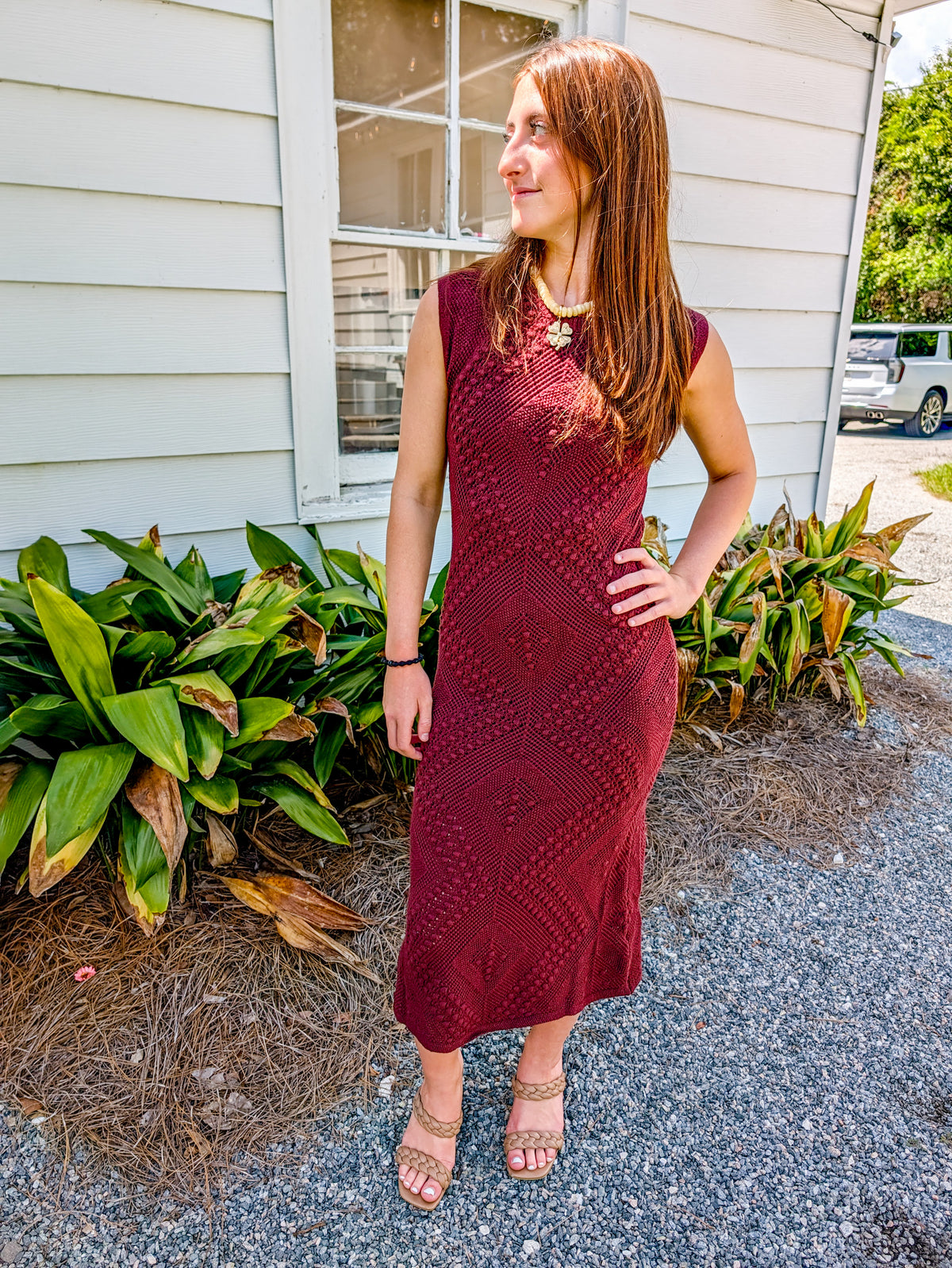 Wandering Intricate Knit Dress