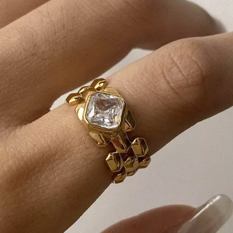 18K Stainless Steel Tarnish Free Rings
