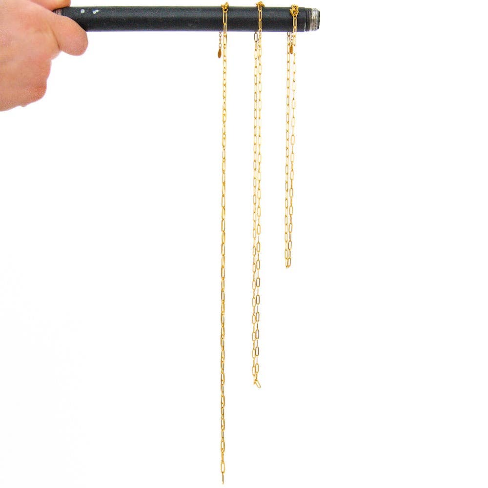 Chanelle Custom Charm Necklace Chains Gold & Silver WATERPROOF