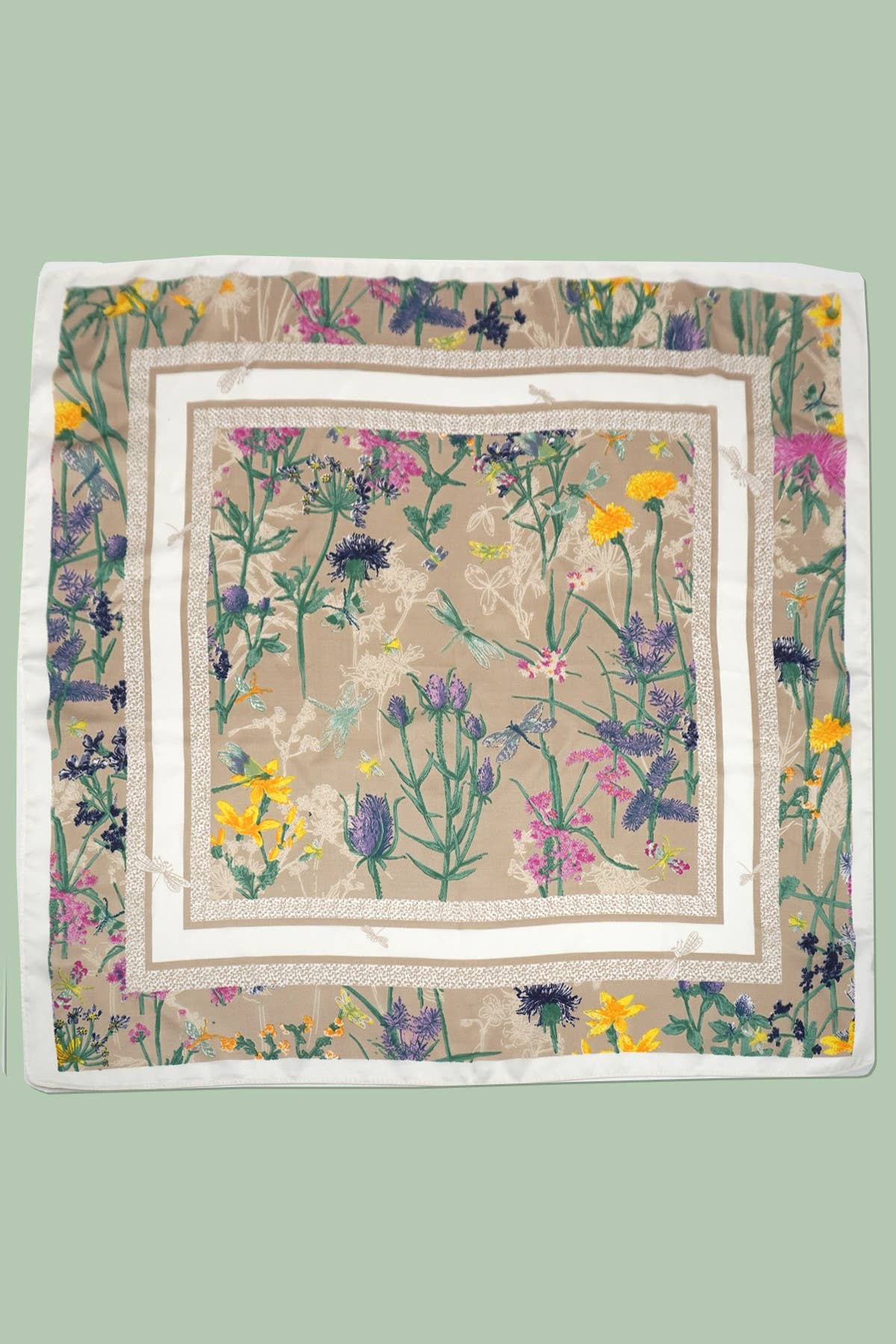 Large Print Silky Feel Bandana Scarf